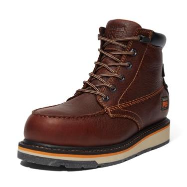 Imagem de Timberland PRO Gridworks Bota de trabalho em cunha industrial impermeável com bico de liga de 15,2 cm, marrom, 2024 NOVO, 10M