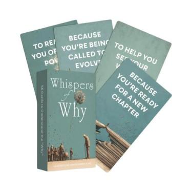 Imagem de 56 Cartas De Oráculo Guia: Baralho Sussurros Do Porquê Para Clareza, C