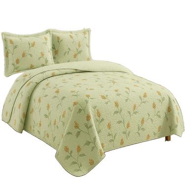 Imagem de Kit Cobre Leito Colcha Queen Boutik Dupla Face - Estampa 24 - 100% Poliéster