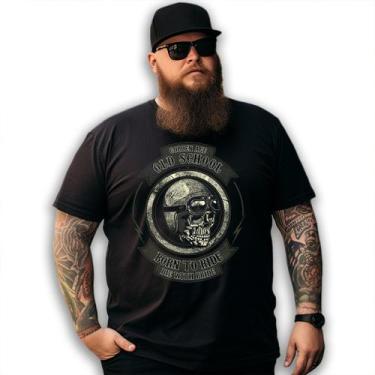Imagem de Camiseta Preta Custom Golden Age Old School Born To Ride Die With Prid