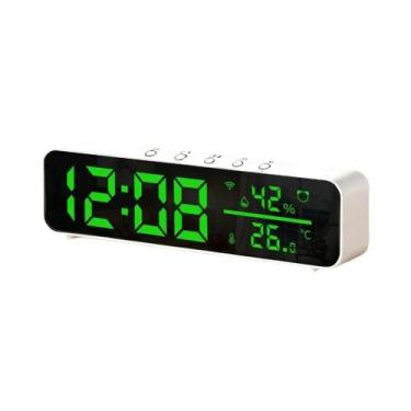 Imagem de Sensor De Temperatura E Umidade WiFi Com Display LED E Espelho USB Par