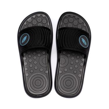 Imagem de Chinelo Slide Infantil Mormaii Quiver Pro Preto/azul-Masculino