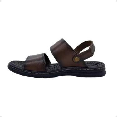 Imagem de Sandália Masculina Em Couro Pegada Pinhão, Pinhão, 42