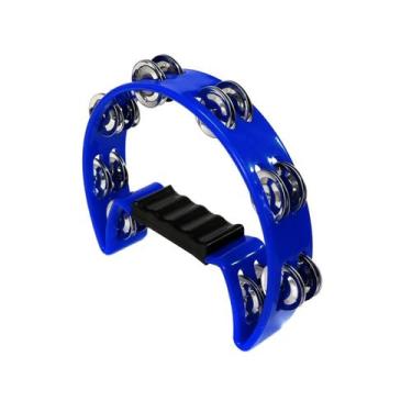 Imagem de Pandeiro Pandeirola Meia Lua Azul - MXT