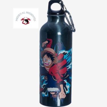 Imagem de Garrafa mosquetão one piece luffy original licenciada aluminio 500 ml 