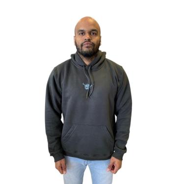 Imagem de Blusa de Moletom Canguru Hang Loose Wildguys Original Chumbo-Masculino