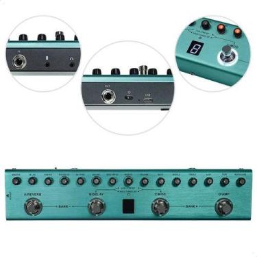 Imagem de Pedaleira M-vave de Multiefeito para Guitarra Tank-g