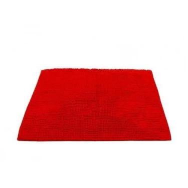 Imagem de Tapete de Banheiro Bolinha Microfibra Vermelho 38x58 cm - Futuro Casa