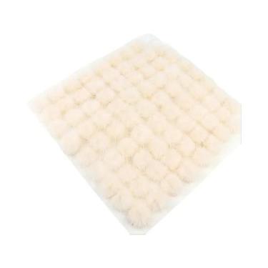 Imagem de Bolas De Pompom De Pele De Mink 25mm 30mm 40mm Para Costurar Em Chavei