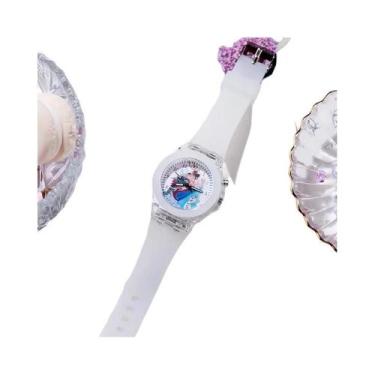 Imagem de Relógio De Pulso Infantil Com Padrão Da Princesa Frozen, LED Brilhante