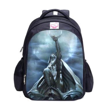 Imagem de Mochila Moons Knights Cres para crianças School Oxford 29x14x39cm - yi