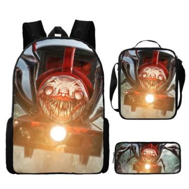 Imagem de Mochila escolar Choos-Choos Charles Cartoon Kids 3 unidades/conjunto -