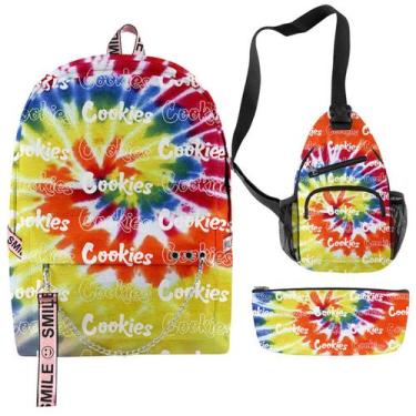 Imagem de Conjunto de mochilas Cookies School 3 peças para estudantes - yiweisai