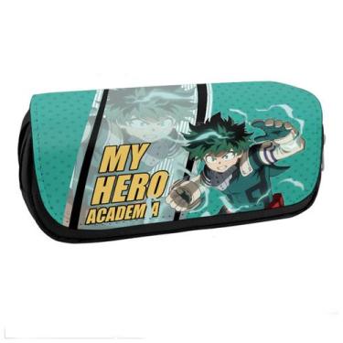 Imagem de Bolsa de lápis My Hero Academia Midoriya Izuku Poliéster 20x6,5x9cm - 