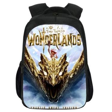 Imagem de Mochila Tinys Tinas Wonderlands para crianças escolares de poliéster -
