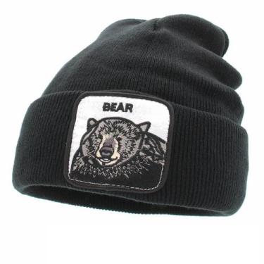 Imagem de Gorro de inverno Beanie Hat Bear Anime tricotado quente para homens e 