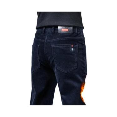 Imagem de Calças De Corduroy Masculinas Para Negócios E Casual, Estilo Slim Stra