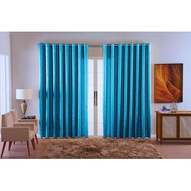 Imagem de Cortina Sala Quarto Decoraçao Jacquard Tecido Luxo 2,00X1,30 - Bf Conf