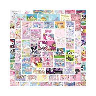 Imagem de Adesivos Kawaii Kuromi Keroppi Sanrio Mistos Para DIY, Decoração De Te