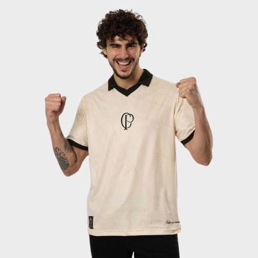 Imagem de Camiseta Corinthians Surf Center 115 Anos Bege-Masculino