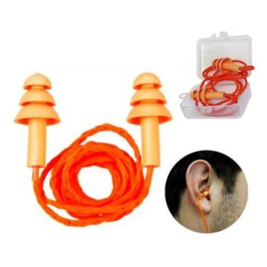 Imagem de Kit 10 Tampão Protetor Auricular Auditivo Abafador Para Ouvido - Campe