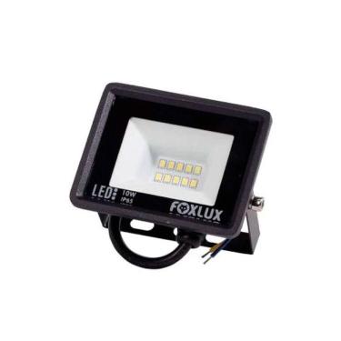 Imagem de Refletor Led Foxlux 10w 3000k Bivolt Preto