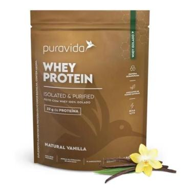Imagem de Whey Protein Isolado Puravida, Proteína Iso, 450g, Vanilla