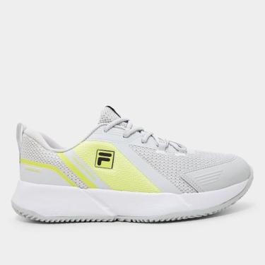 Imagem de Tênis Fila Master Ace Masculino, Cinza, Verde limão, 43