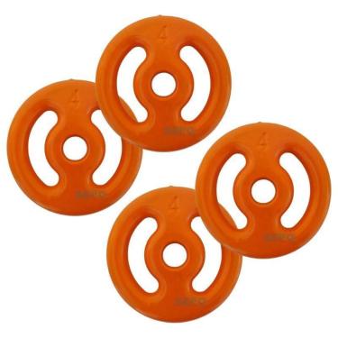 Imagem de Kit com Anilhas Emborrachadas - ( 4x4Kg)-Unissex