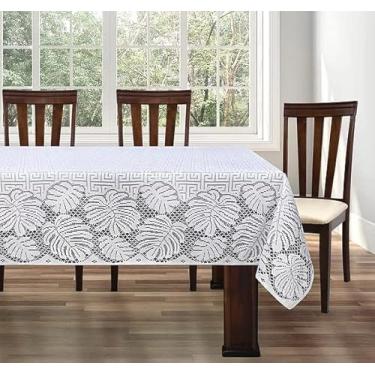 Imagem de Toalha de Mesa em Renda Retangular 2,40x1,50 8 lugares Beija Flor