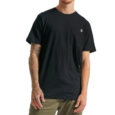 Imagem de Camiseta Volcom Silk Long Fit Solid Pocket Masculina-Masculino