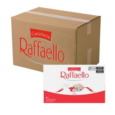 Imagem de Chocolate Bombons Raffaello Ferrero 12 Caixas de 9 Unidades