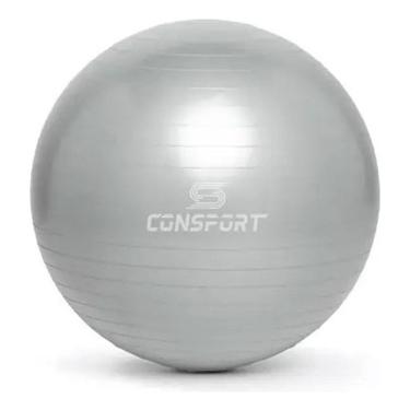 Imagem de Bola de Pilates 65cm Bola Suiça para Yoga e Ginástica Fisioterapia Alongamento Exercícios em Casa