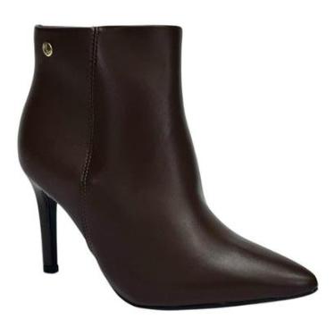 Imagem de Bota Vizzano Cano Baixo Bico Fino 3049.219 Marrom Café-Feminino