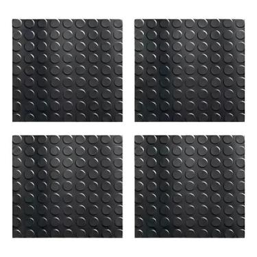Imagem de Tapete Piso Para Rampa Borracha Antiderrapante Moeda 4 Pcs C - Congrat