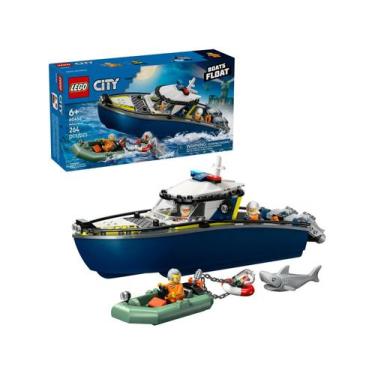 Imagem de City Perseguição com Barco da Policia Lego 60456