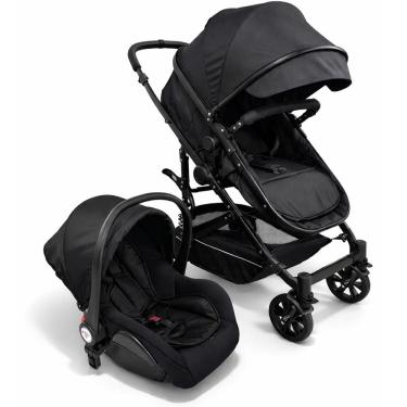 Imagem de Carrinho de Bebê Travel System Moises com Bebê Conforto Reclinável Reversível Rodas com...