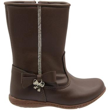 Imagem de Bota Grugui Infantil Baby Strass E Corações Cano Médio Menina
