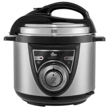 Imagem de Panela De Pressão Elétrica Mecânica Inox 4l 800w Kian Para Cozinha Cas