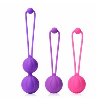 Imagem de Kit de Pompoarismo com 3 Bolas Aixiasia em Silicone de Grau Médico com Pesos 50G 80G 10...