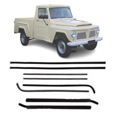 Imagem de Jogo de Canaletas e Pestanas para Portas F103 Ford Pick-up F-75 2 Portas 1977 a 1982 e...