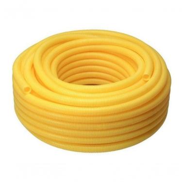Imagem de Conduíte Corrugado Conduite Amarelo de 3-4 25mm Rolo 50m para Passagem de Fios Leve Reforçado Higipack