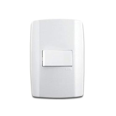 Imagem de Interruptor Simples Linha Slim 10A 250V Vertical para Uso Residencial e Comercial Branc...