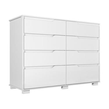Imagem de Cômoda 8 Gavetas Georgia Moval, Branco