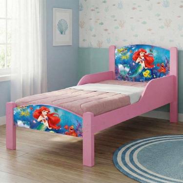 Imagem de Mini Cama Para Criança Com Colchão Inclusa Ariel - Rosa Ariel