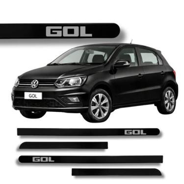 Imagem de Jogo de Friso Lateral Gol Ponta Redonda Protetor Porta Cores - Macall,