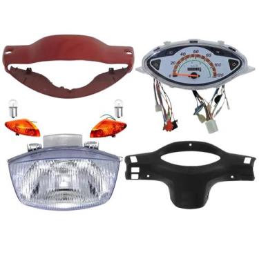 Imagem de Carenagem Vermelha Biz 100 98 A 01 Com Farol, Piscas, Painel - DNSA