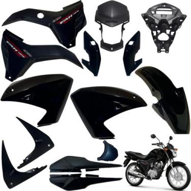 Imagem de Kit Carenagem Cg Fan 125 Modelo 2014 / 2015 Completo Modelo Gasolina -