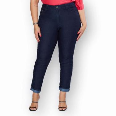 Imagem de Calça Jeans Básica  Levanta bumbum Skinny Mídi Cintura Alta - Biotipo 