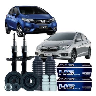 Imagem de Par Amortecedor Coifa Batente Dianteiro Honda New Fit City - NAKATA